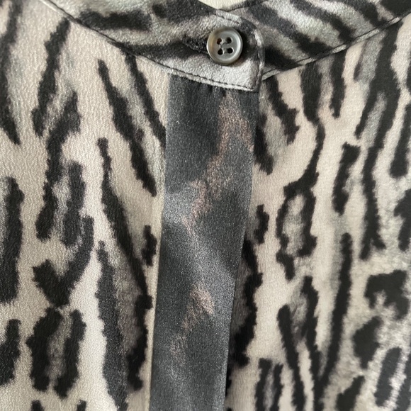 All Saints Silk Shirt Dress - Helle Sinai Big Cat Print, A BEAUTY ~ Size 8 - Picture 7 of 12